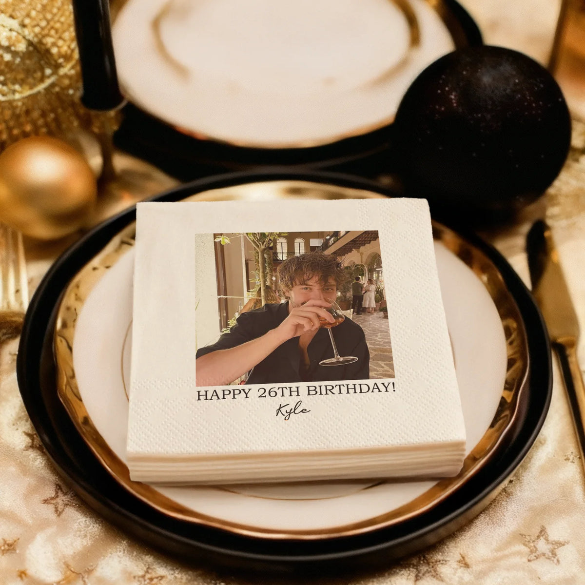 Personalized Paper Napkins Birthday Custom — Swuffy