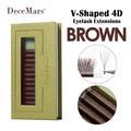 Decemars Shaped Eyelash Extensions Brown — Swuffy