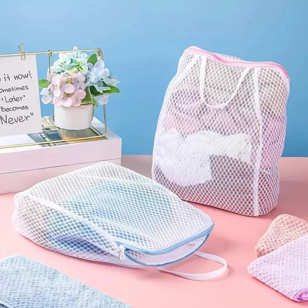 Honeycomb Mesh Laundry Bags Handles — Swuffy