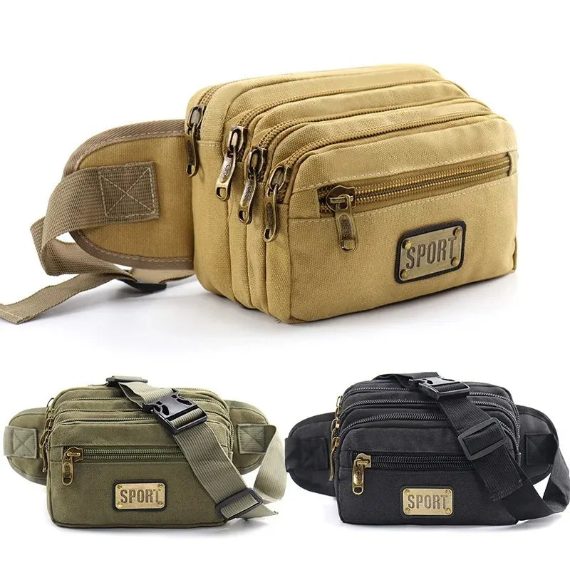 Canvas Waist Bag Functional Large — Swuffy