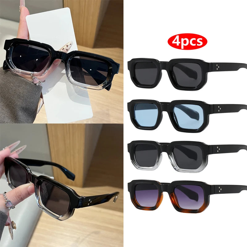 Square Sunglasses Small Frame Brand — Swuffy
