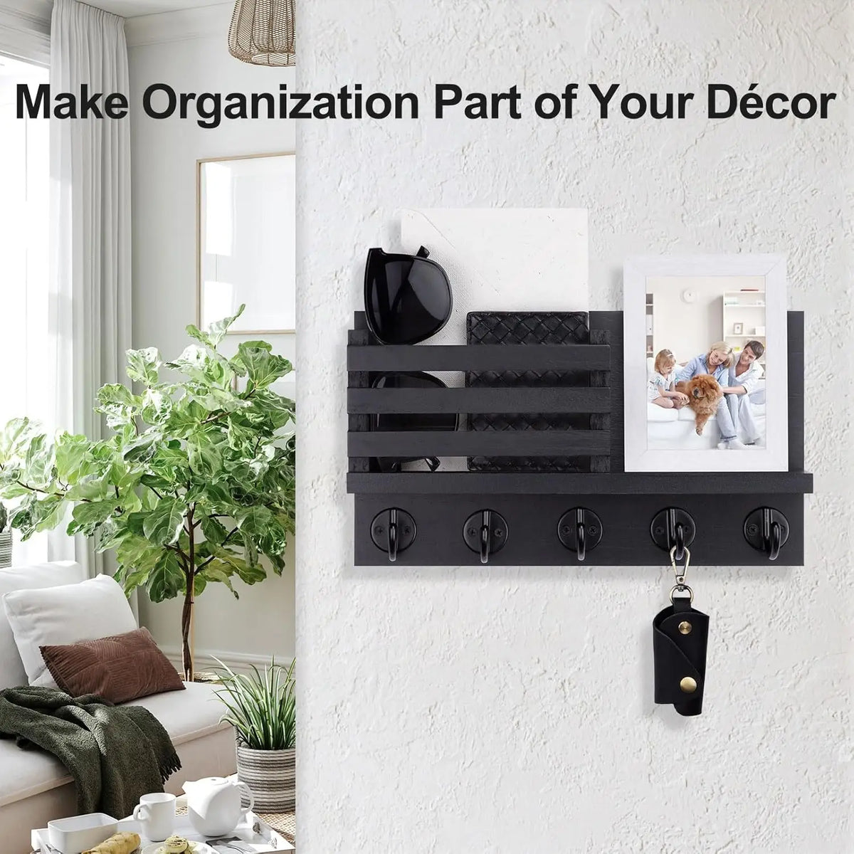 Wall Mounted Keychain Mail Rack — Swuffy