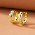 Huitan Chic Gold Hoop Earrings — Swuffy