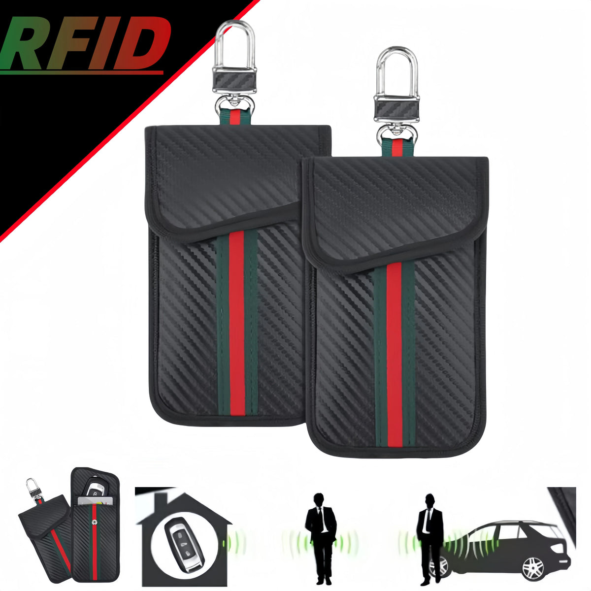 Rfid Blocking Car Key Bag — Swuffy