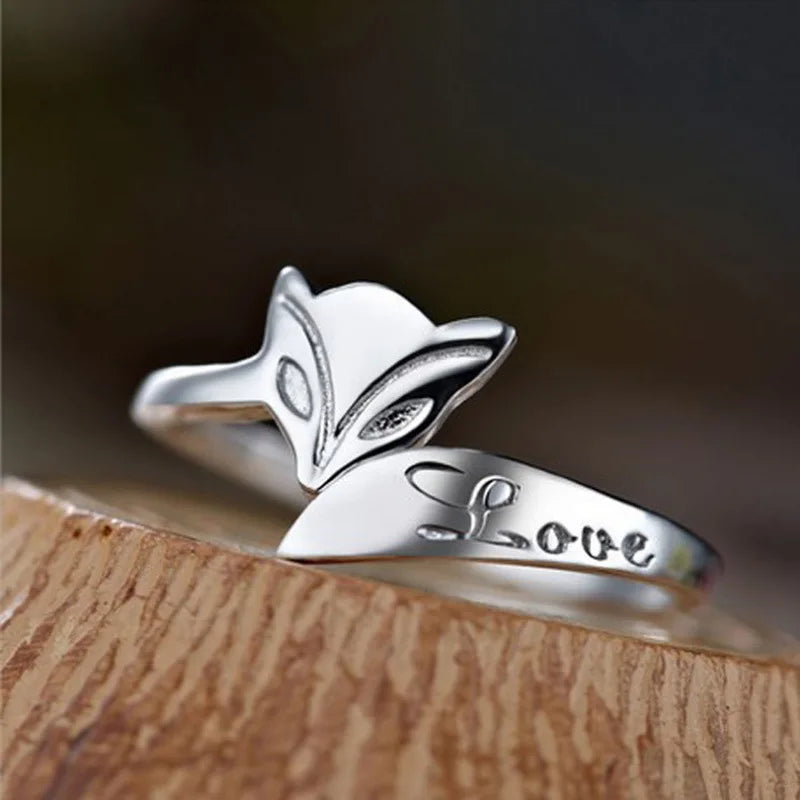 Sterling Silver Fox Ring Classic — Swuffy