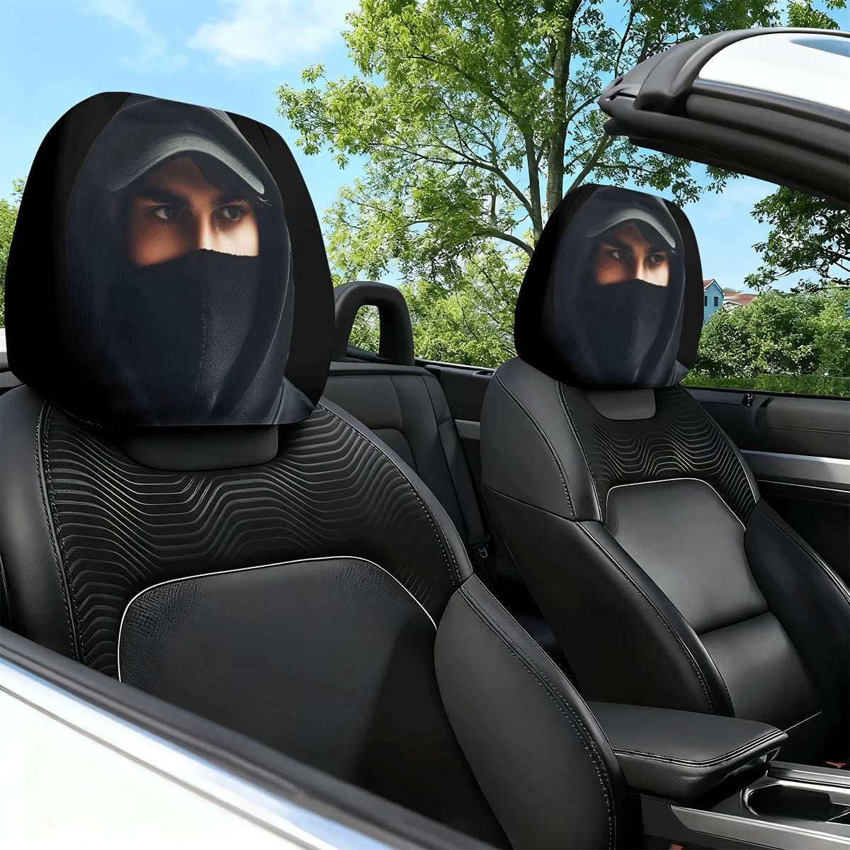 Hooded Masked Person Theme Printed — Swuffy