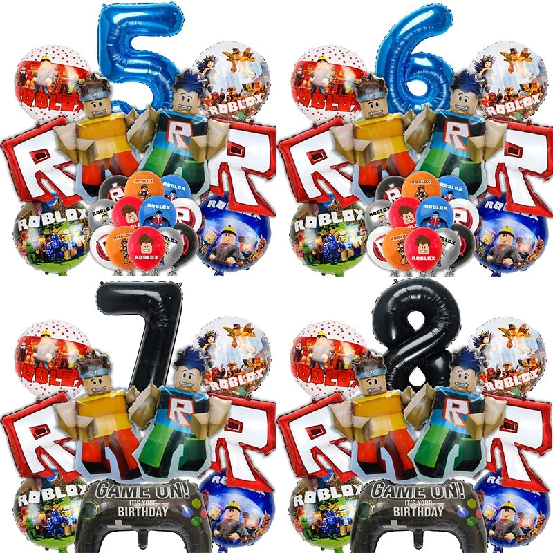 Roblox Balloons Foil Balloon Birthday — Swuffy