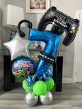 Game Theme Birthday Number Balloon — Swuffy