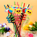 Pcsreusable Spiral Straws Beach Beach — Swuffy