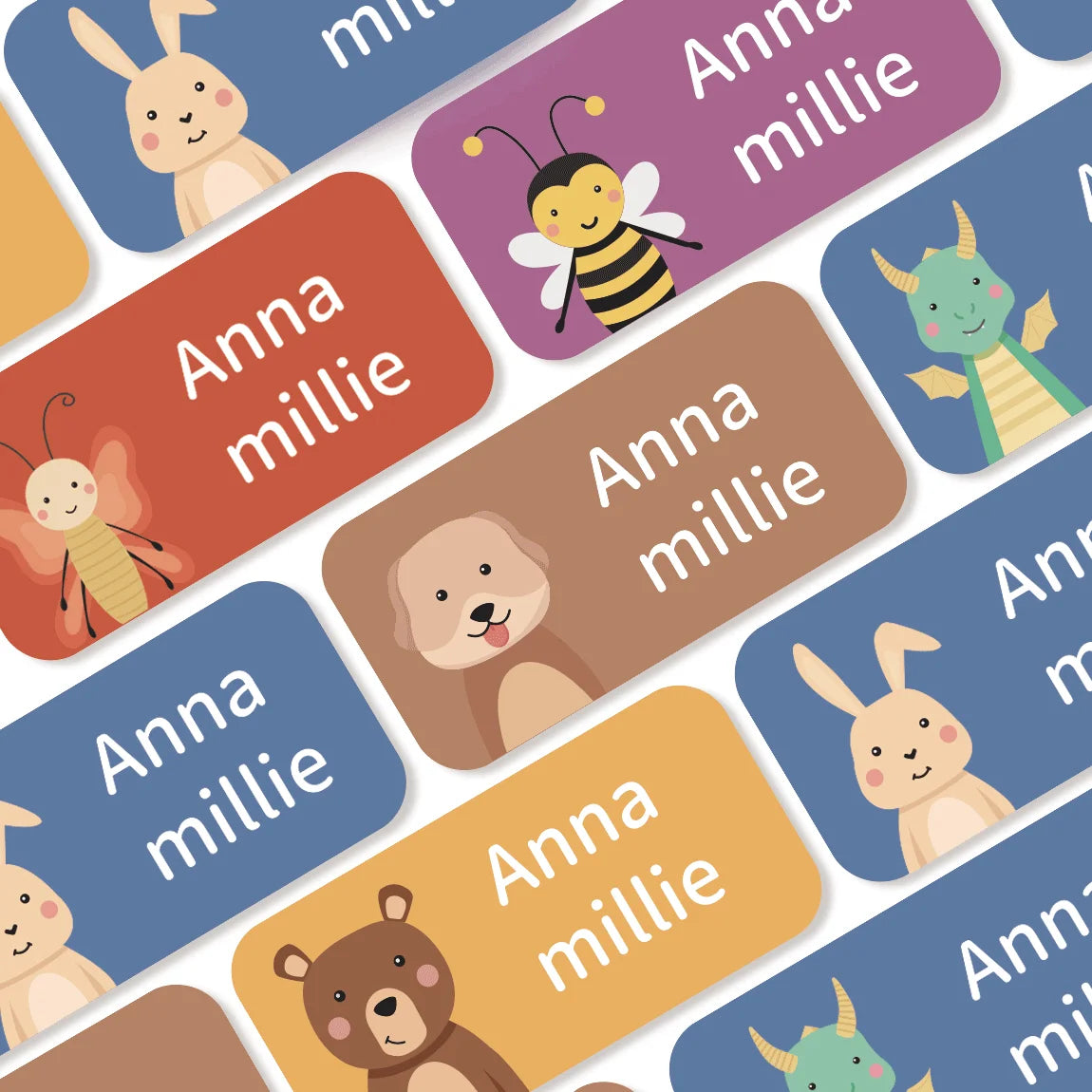 Custom Name Labels Stickers Waterproof — Swuffy