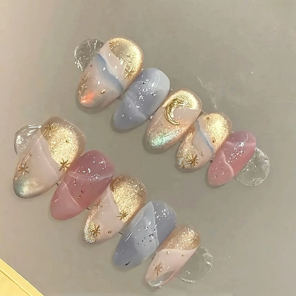 Rainbow Full Cover Nail Art — Swuffy