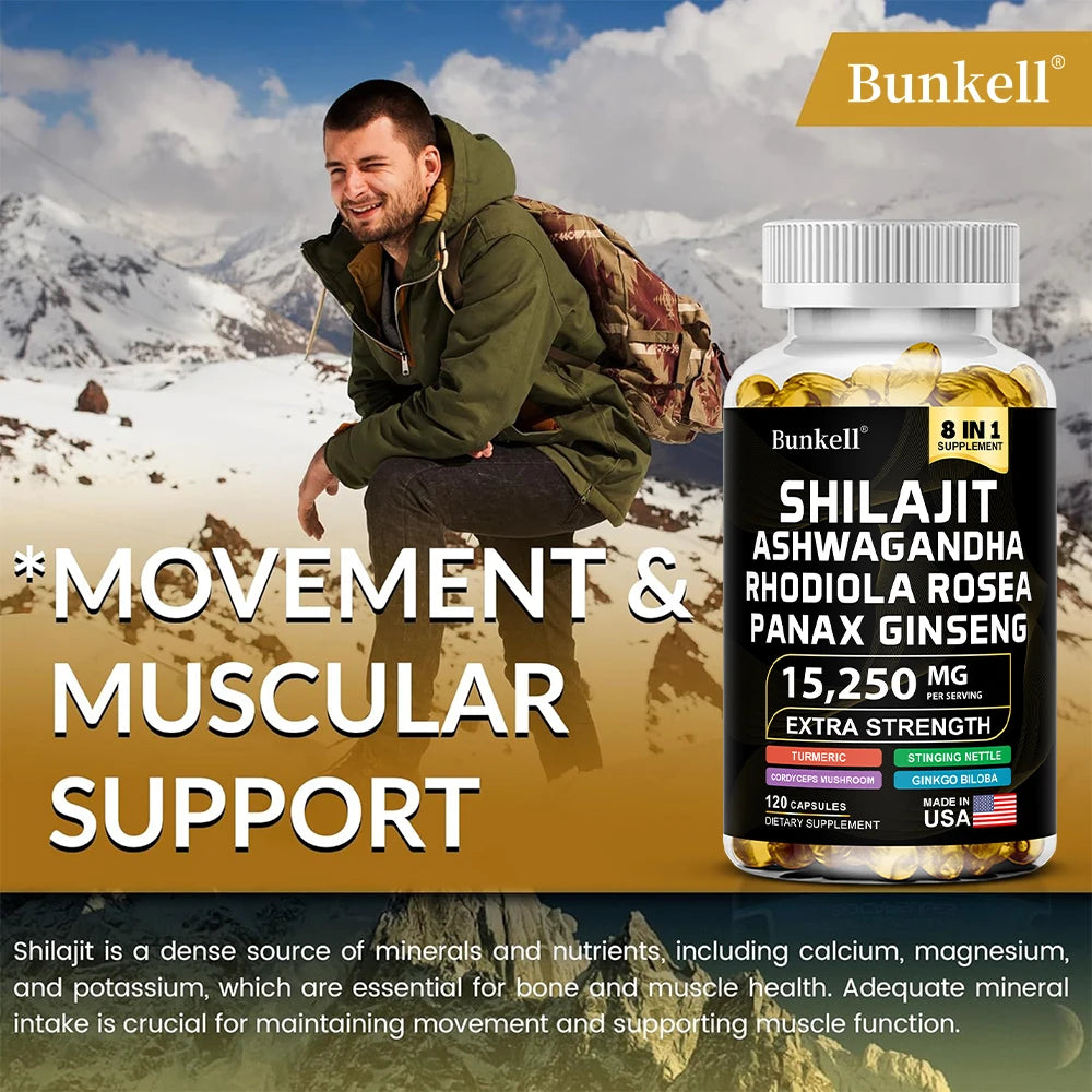 Shilajit Capsules In Ashwagandha Ginseng — Swuffy