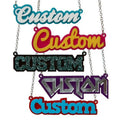 Custom Acrylic Name Picture Necklace — Swuffy