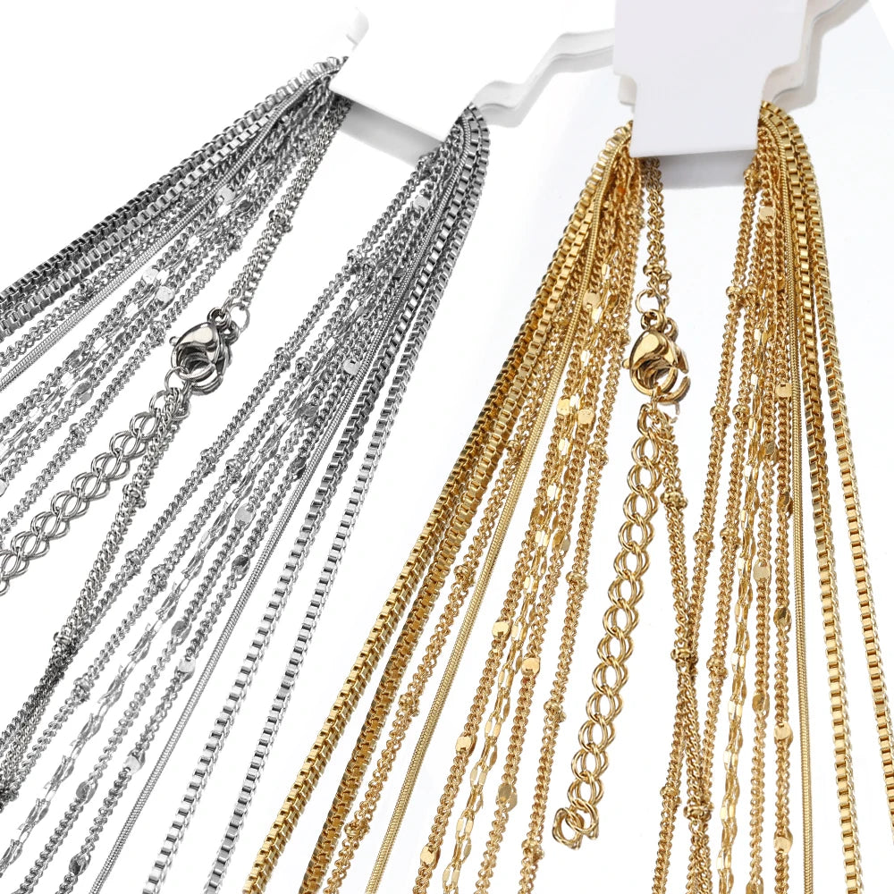 Stainless Steel Necklace Bases Chains — Swuffy