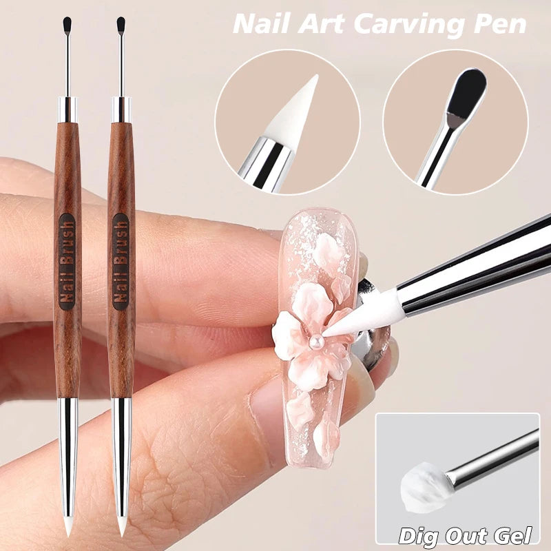 Silicone Nail Art Carving Pen — Swuffy