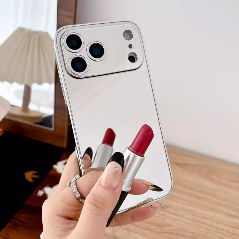 Plating Silver Make Up Mirror — Swuffy
