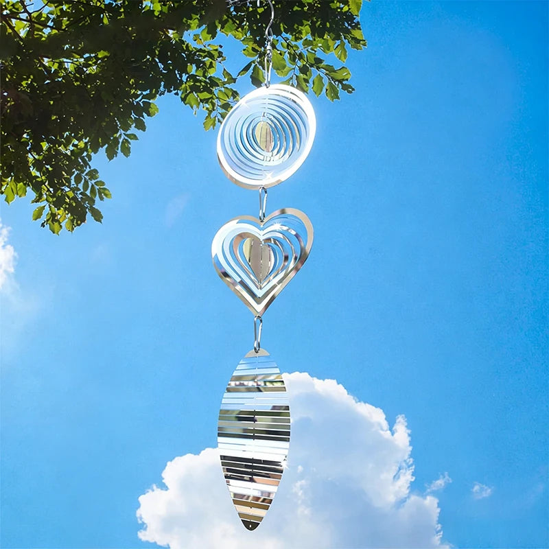3D Heart Wind Spinner Chime — Swuffy