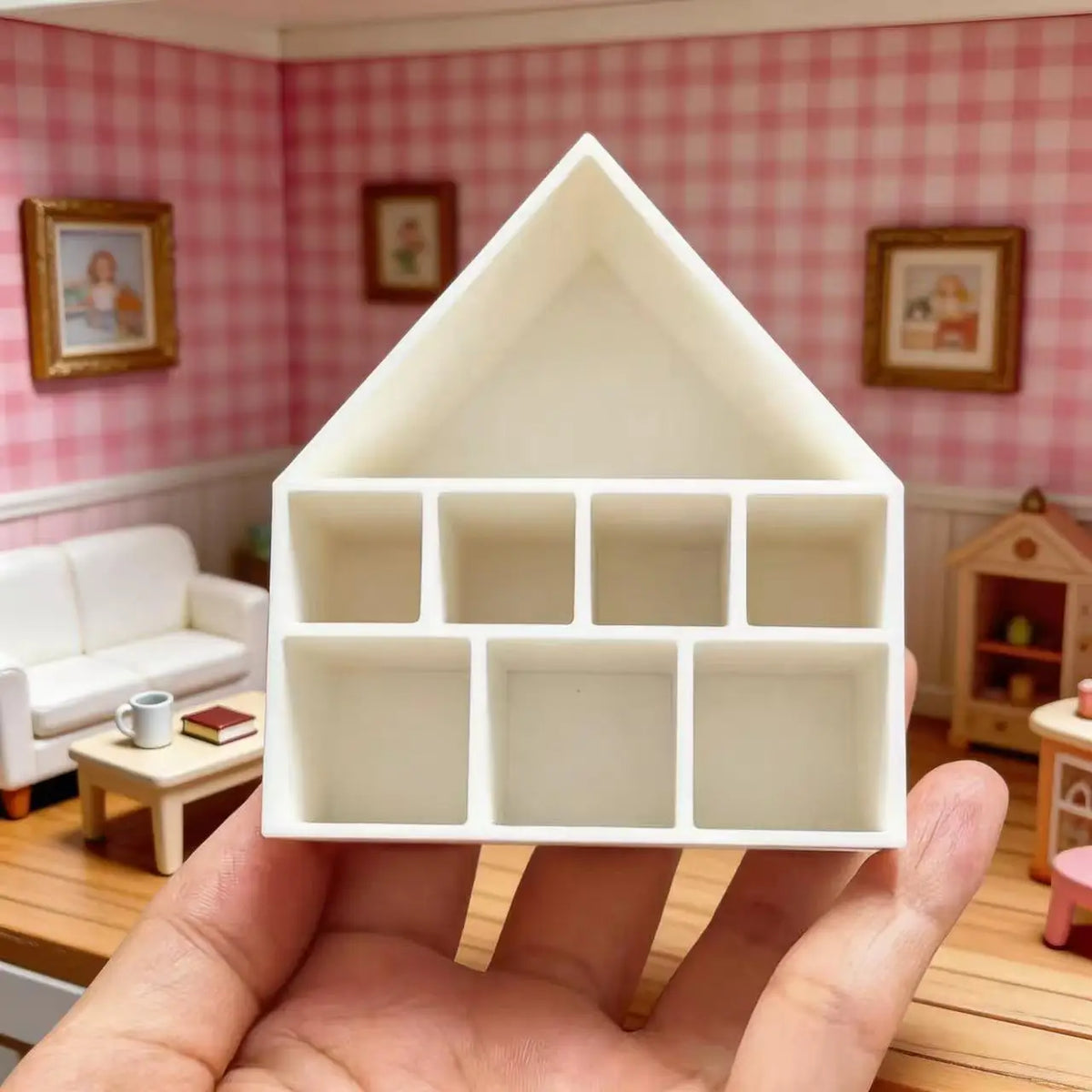 Miniature Model House Storage Rack — Swuffy