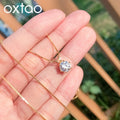 Oxtao Moissanite Solitaire Necklace Certified — Swuffy
