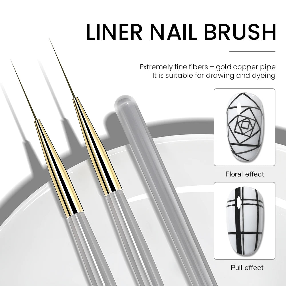 Nail Art Liner Brushes Long — Swuffy