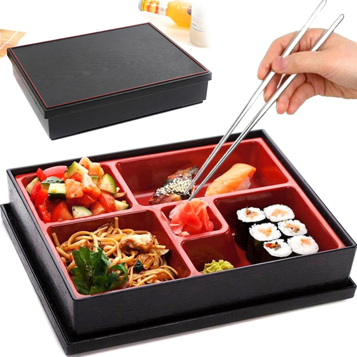 Compartment Lunch Box Camping Picnic — Swuffy