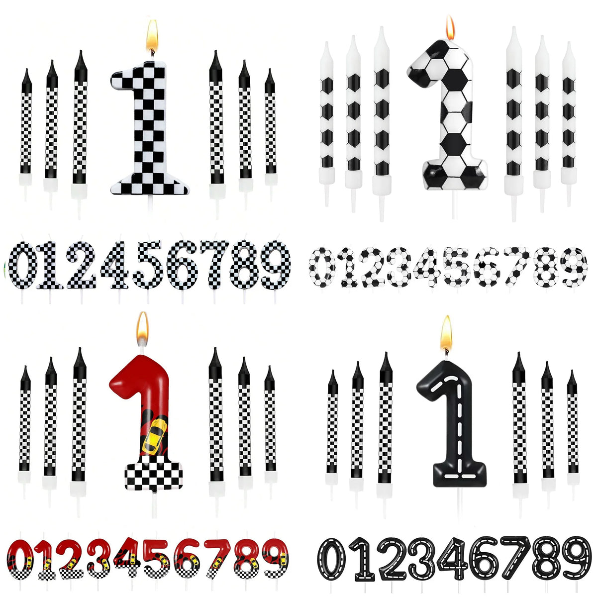 Racing Cars Themed Birthday Candles — Swuffy