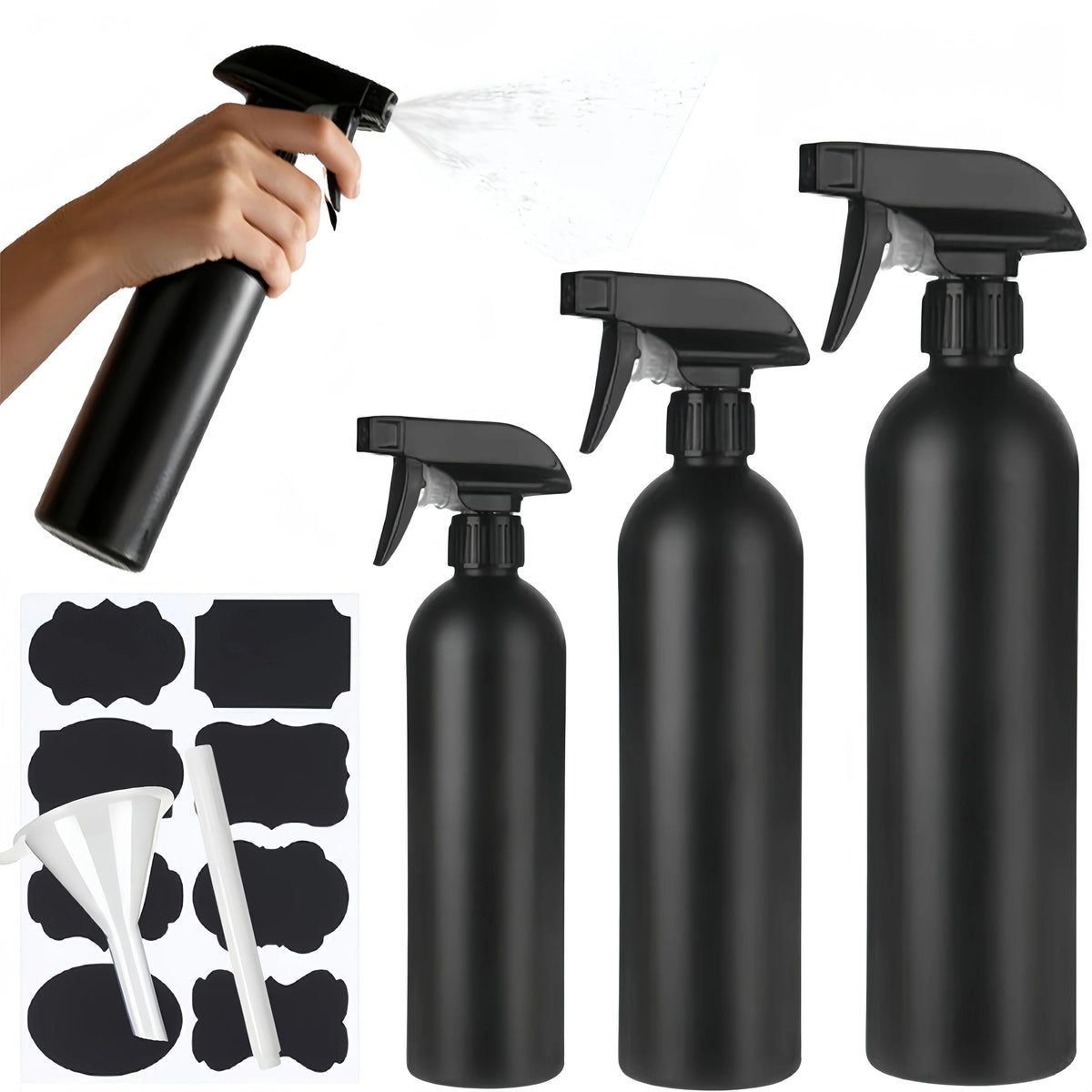 Three Hair Spray Bottles Pressure — Swuffy