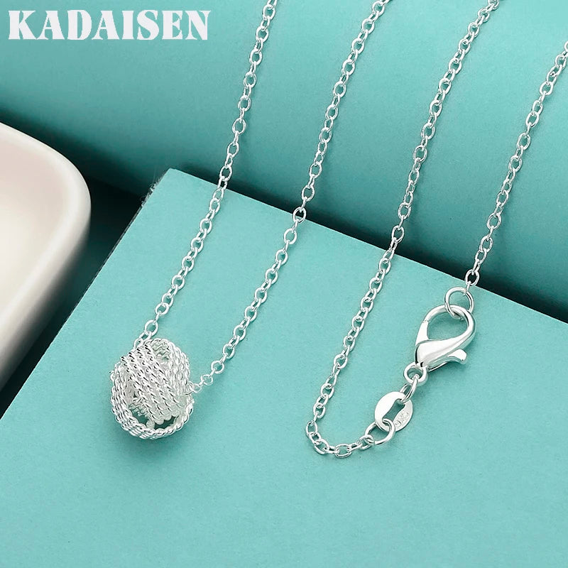 Sterling Silver Charms Weave Ball — Swuffy