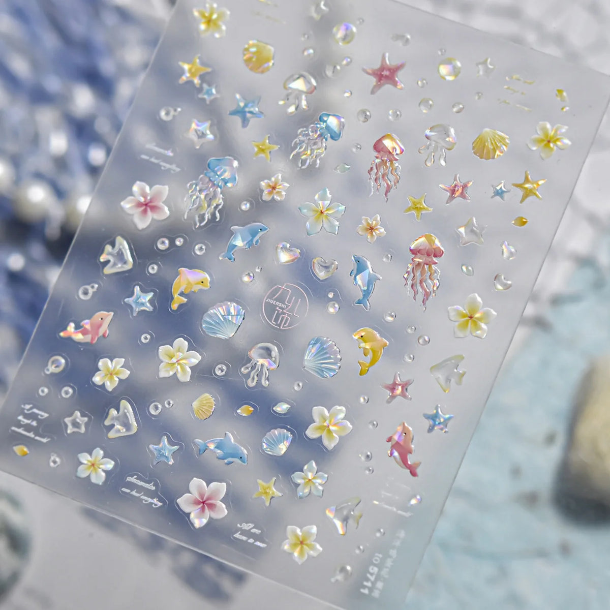 Summer Ocean Nail Stickers Jellyfish — Swuffy