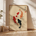 Japanese Koi Fish Posters Red — Swuffy