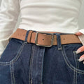 Belt Minimalist Pin Buckle Leather — Swuffy