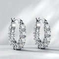 Sterling Silver Earrings Full Zircon — Swuffy
