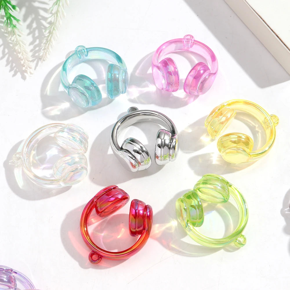 Ab Acrylic Mm Headphone Charms — Swuffy