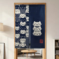 Vikama Cat Japanese Half Curtain — Swuffy