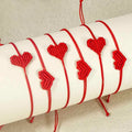 Handmade Braid String Bracelets Red — Swuffy