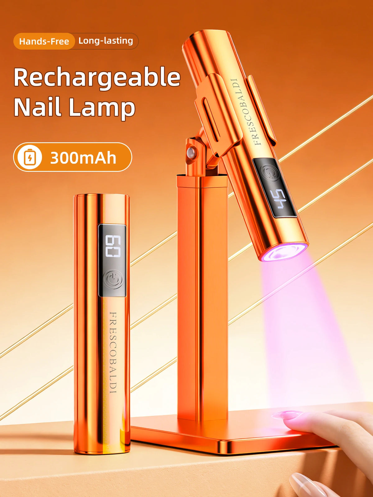 Orange Nail Art Handheld Display — Swuffy
