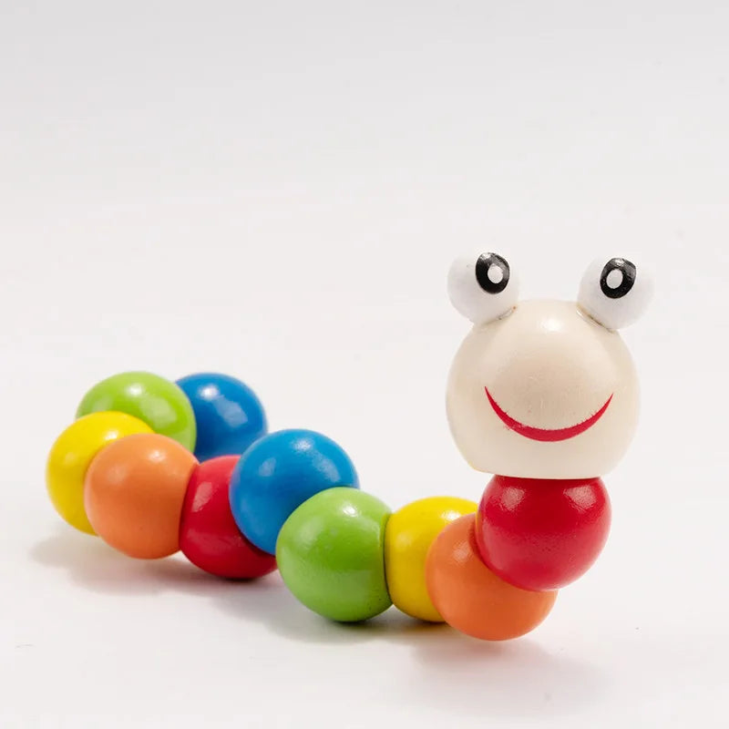 Wooden Flexible Caterpillar Toy — Swuffy
