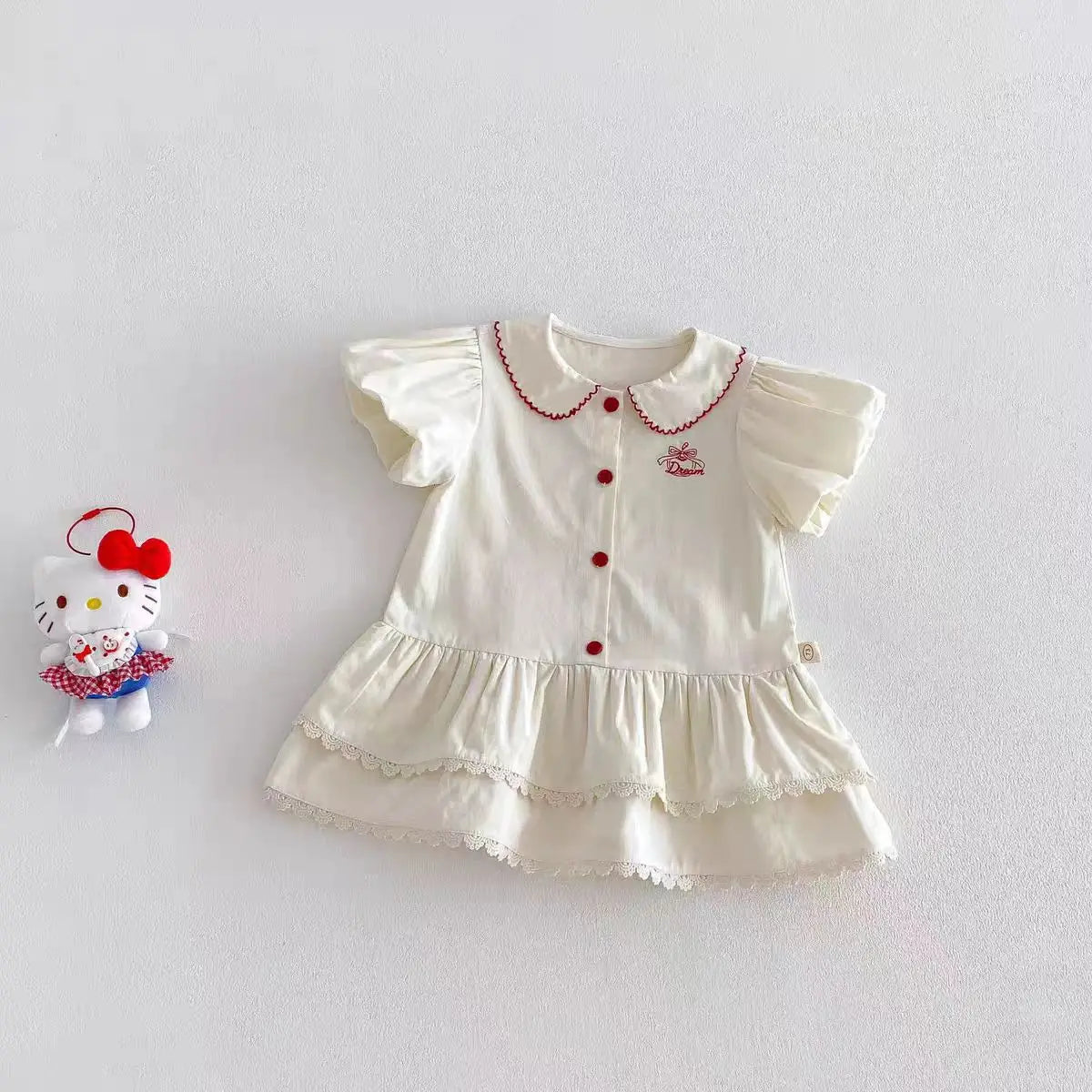 Girls Bowknot Shirt Dress Summer — Swuffy