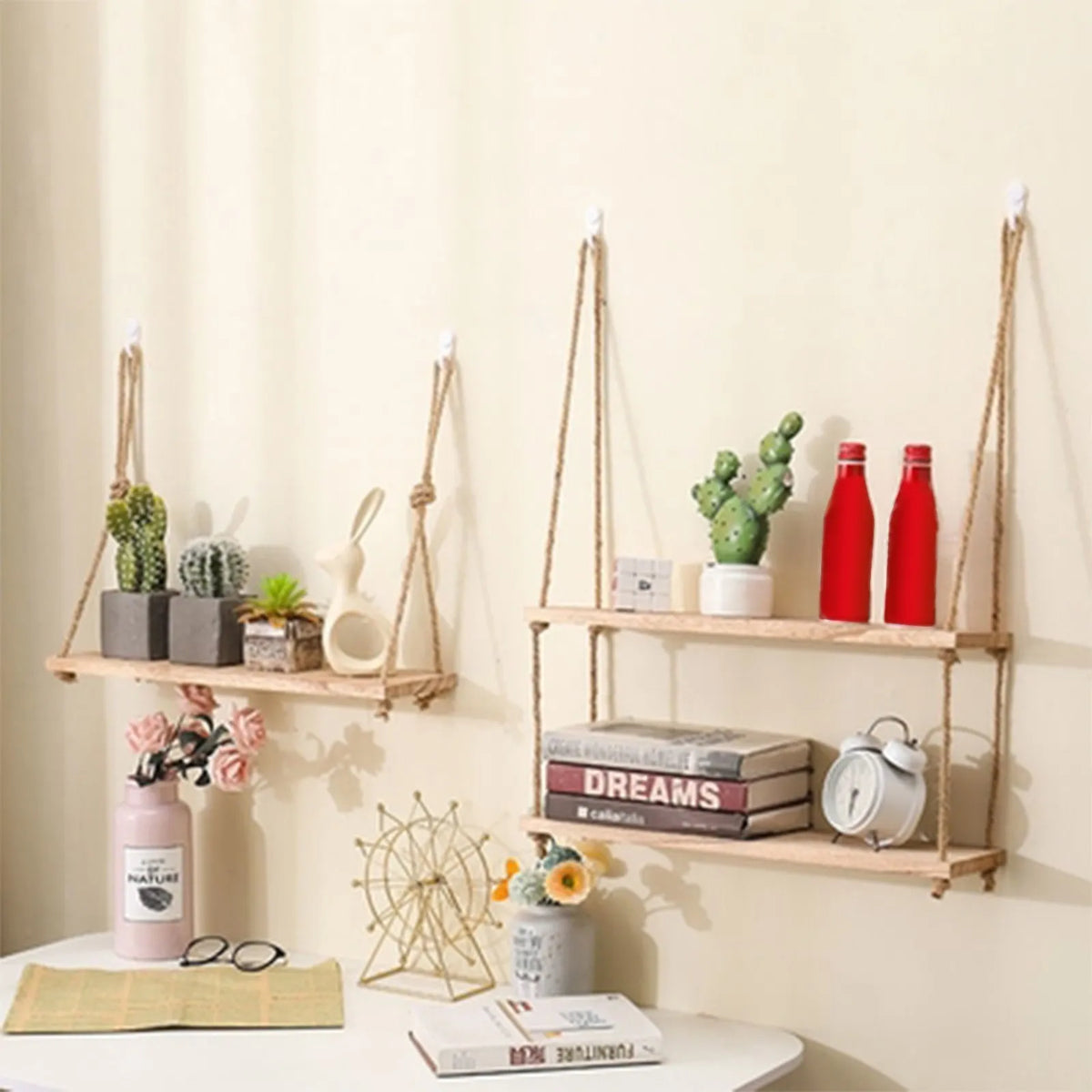 Wall Mounted Floating Shelf Rope — Swuffy