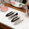 Acrylic Polka Dot Hair Clips — Swuffy