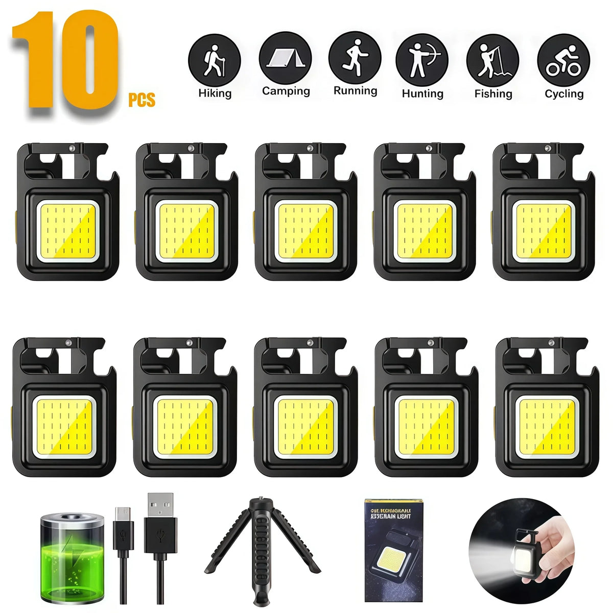 Super Bright COB Keychain Flashlight — Swuffy