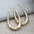 Vintage Gold Dangle Earrings Woman — Swuffy