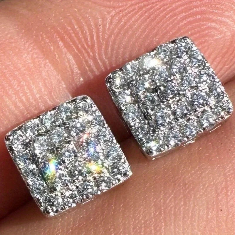 Sparkling Silver White Cz Stud — Swuffy