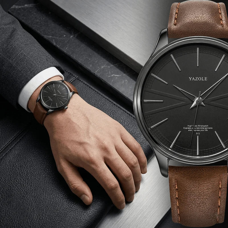 Stylish Minimalism Watch Casual Round — Swuffy