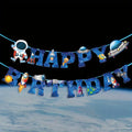 Space Astronaut Happy Birthday Banner — Swuffy