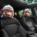 Gentleman Monkey Print Car Headrest — Swuffy