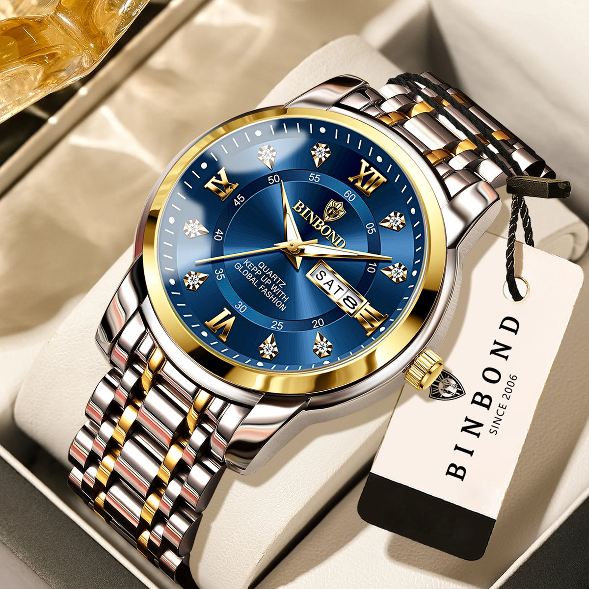 Binbond Quartz Wristwatches Luminous Waterproof — Swuffy