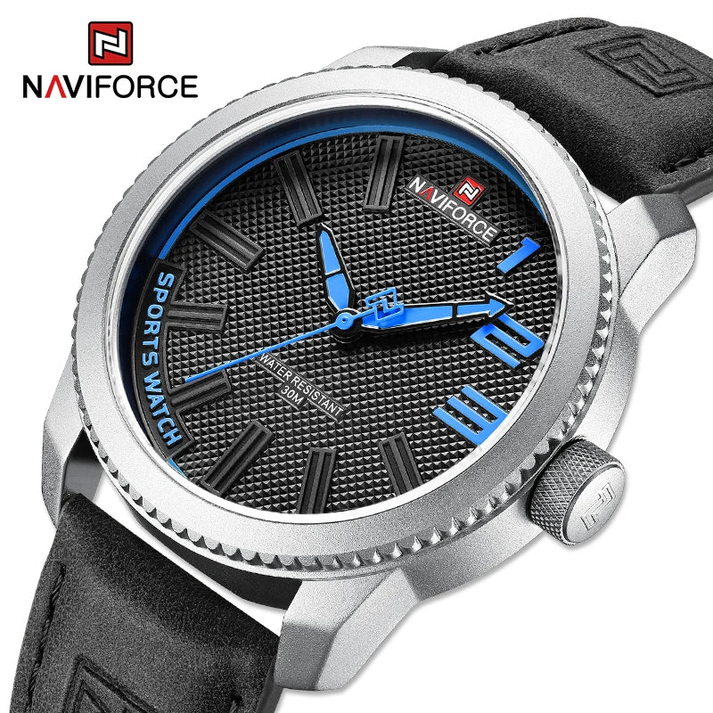 Naviforce Leather Watch Quartz Wristwatches — Swuffy