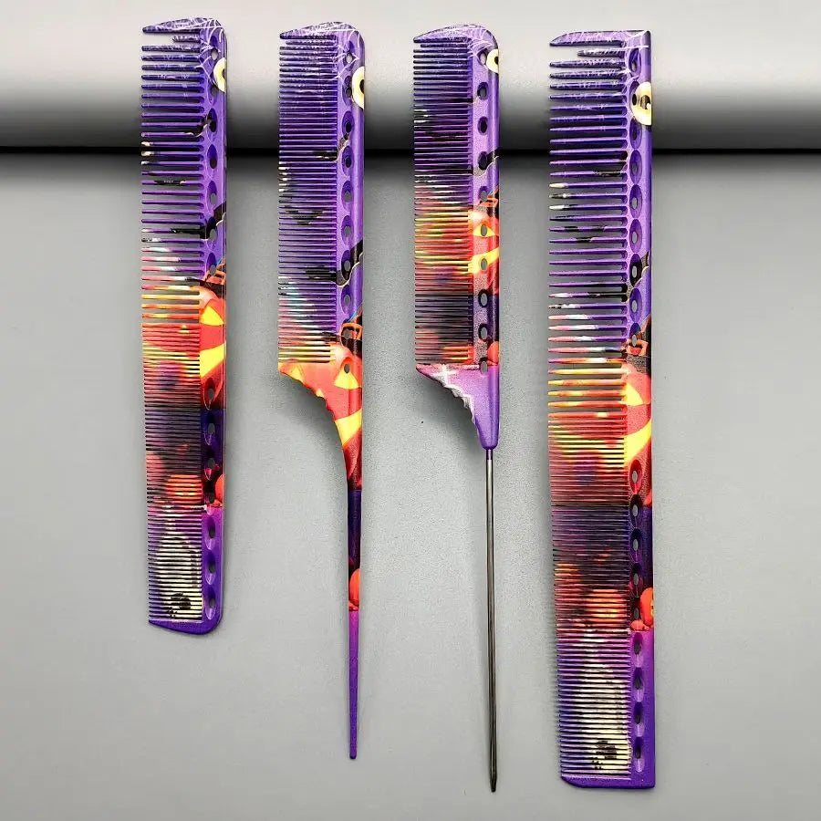 Purple Print Barber Comb Hairsalon — Swuffy