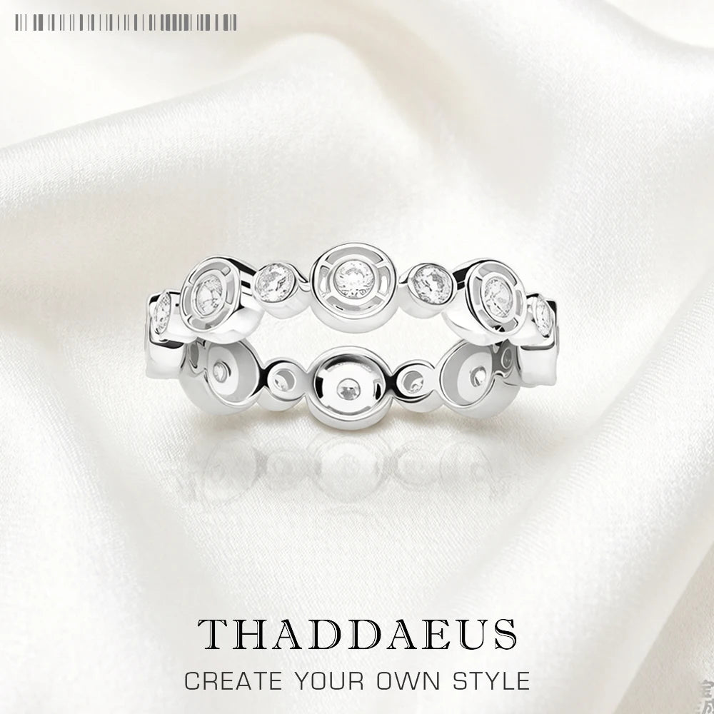 Ring Crcles Round White Stones — Swuffy